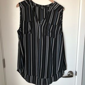 Torrid Striped Georgette Tank